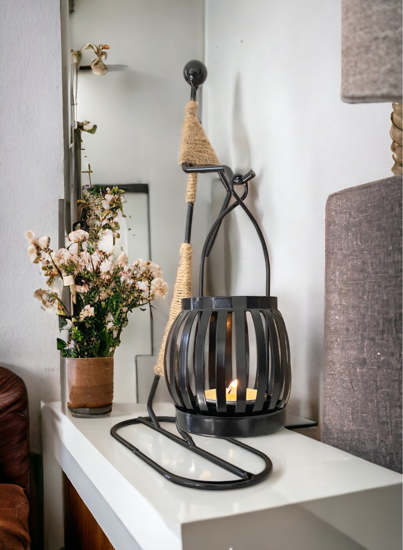 OLUDENIZ Candle Holder Iron Elegance: Retro Iron – A Powerful Statement in Creative Home Decor, a Nice Gift, Accessory, and Candle Holder for Ramadan  - Image 3