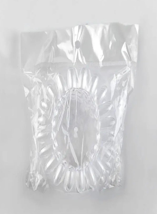 NYSA Nail Art Practice Display | Transparent Acrylic Practice Wheel | Transparent Sunflower Shape Display | Display Borad for Beginners | Nail Art Display For Salon | 20 Nail Tips Display Board | Pack of 10pcs - Image 5