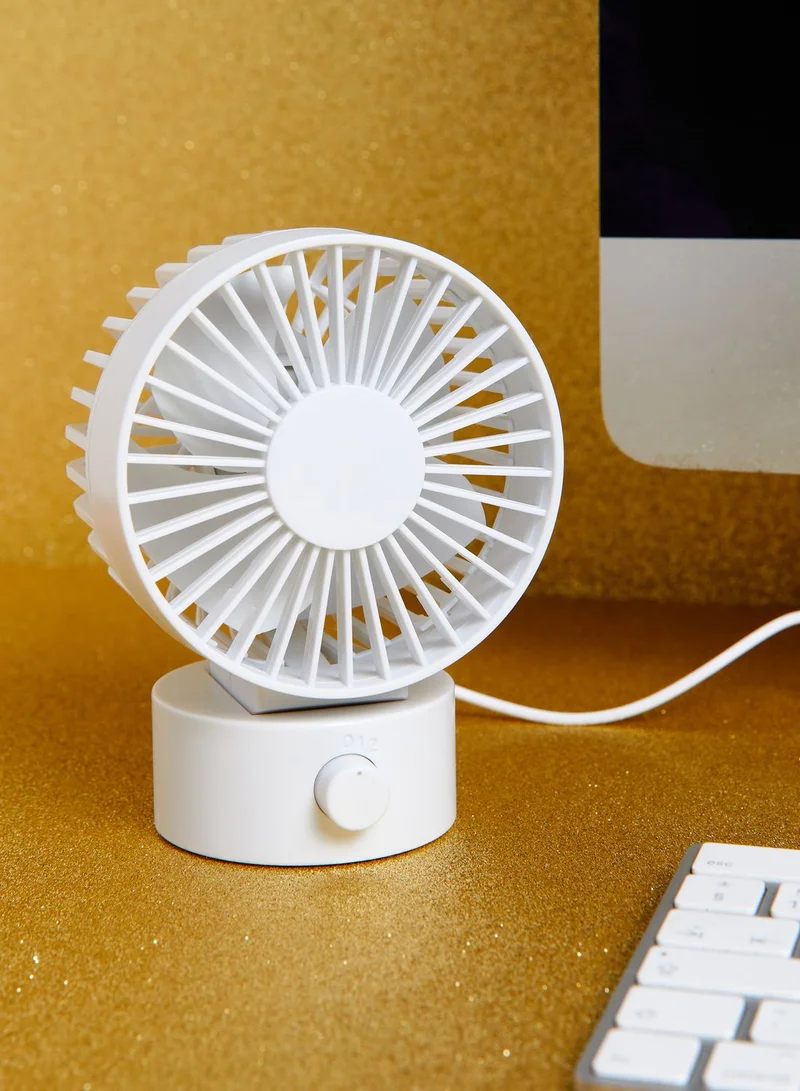 Pink Cactus Mini Desktop USB Fan
