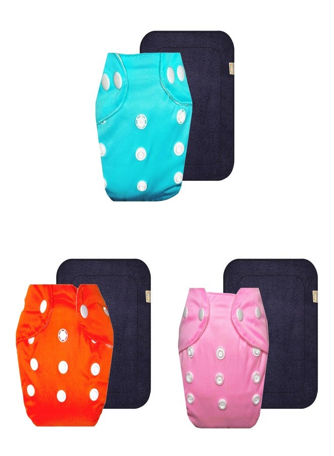 حفاضات قماشية دمبلدو لايت مع حشوة رمادية (عبوة من 3 قطع) | شعور بالجفاف والراحة | تهوية جيدة | أزرار كبس قابلة للتعديل | مصممة من قبل الأمهات | من 3 أشهر إلى سنتين | للجنسين - Image 1