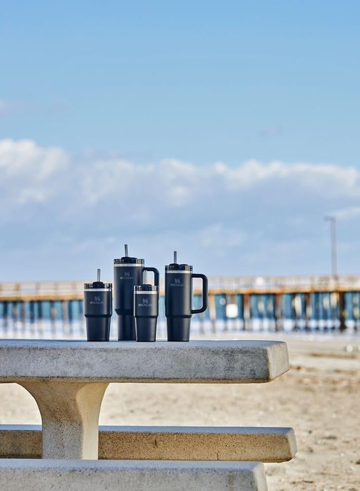 Stanley Quencher H2.0 Tumbler 40oz – Black – Vacuum Insulated Stainless Steel Travel Cup with Lid & Straw for Hot & Cold Drinks – Leak-Resistant, Reusable Water Bottle – Fits Car Cup Holders - Image 3