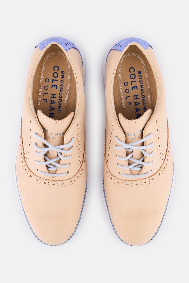 COLE HAAN أحذية كاجوال نسائية واسعة بأربطة قصيرة، بيج - Image 2