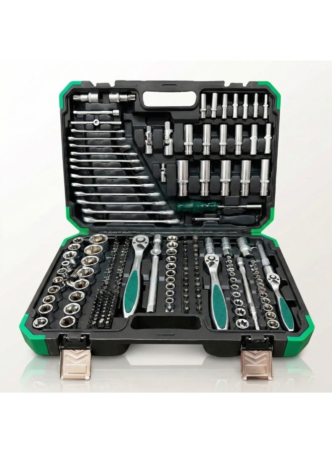 Manful Precision 218 Pcs Ratcheting Screwdriver & Socket Bit Set – Repair Tool Kit with Magnetic Driver, Multi-Tool Screwdriver Tool Set with Box Alloy Steel Small Electric - Image 1