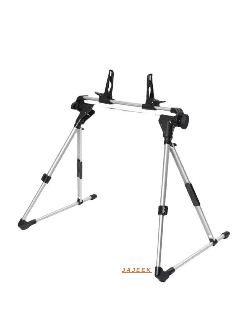 JAJEEK iPad and Tablet Holder - 201 Adjustable Stand for iPad, Tablets, E-readers, and More – Desktop, Desk, and Bed Use, Lightweight, Foldable, Non-Slip Base for Hands-Free Viewing, Reading, and Watching Videos - Image 2