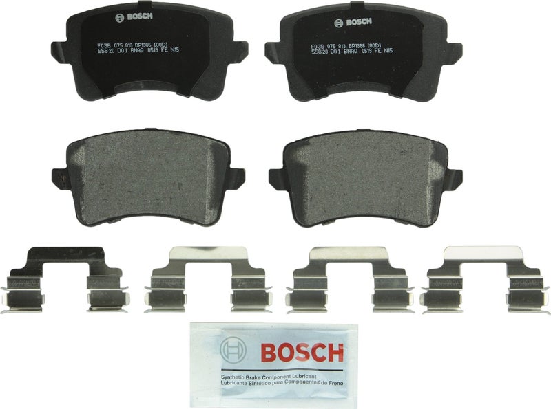 BOSCH BP1386 QuietCast Premium Semi-Metallic Disc Brake Pad Set - Compatible with Select Audi A4, A4 Allroad, A4 Quattro, A5, A5 Quattro, Allroad, Q5, S4, S5, SQ5; REAR - Image 1