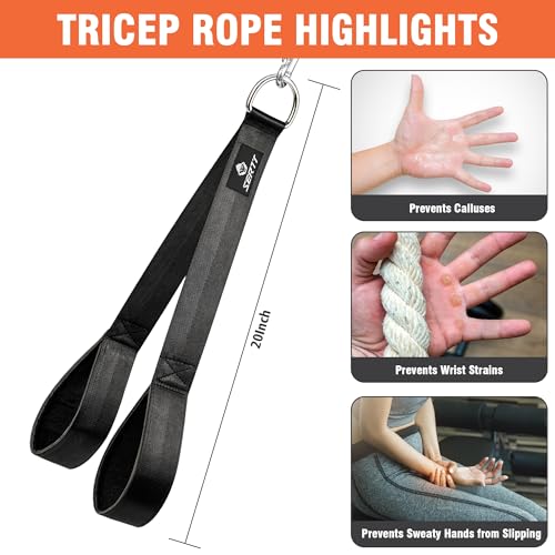 SERTT Weight Cable Pulley System Gym, with Upgraded 2 in 1 Loading Pin,for Tricep Pull Down, Bicep Curl, Shoulder, Back, Forearm Home Gym Equipment - Image 5