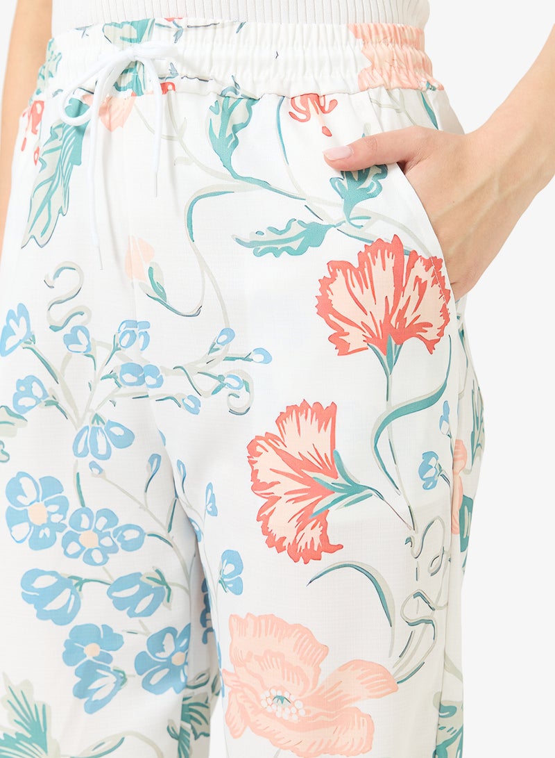 جينجر بنطلون مريح بطبعة زهور - Image 4