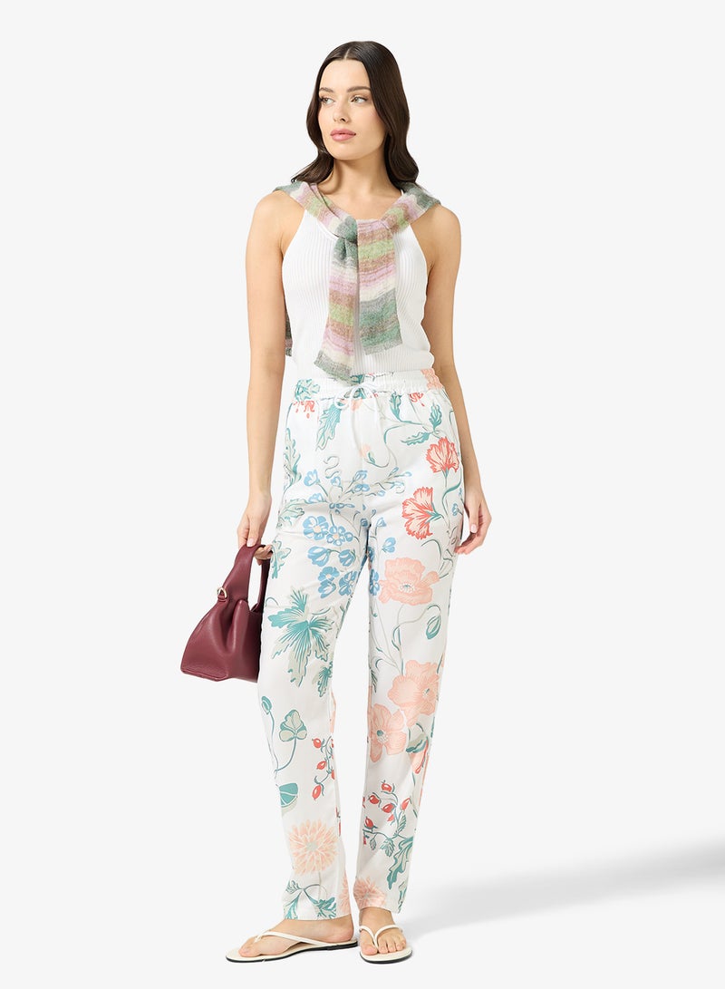 جينجر بنطلون مريح بطبعة زهور - Image 2