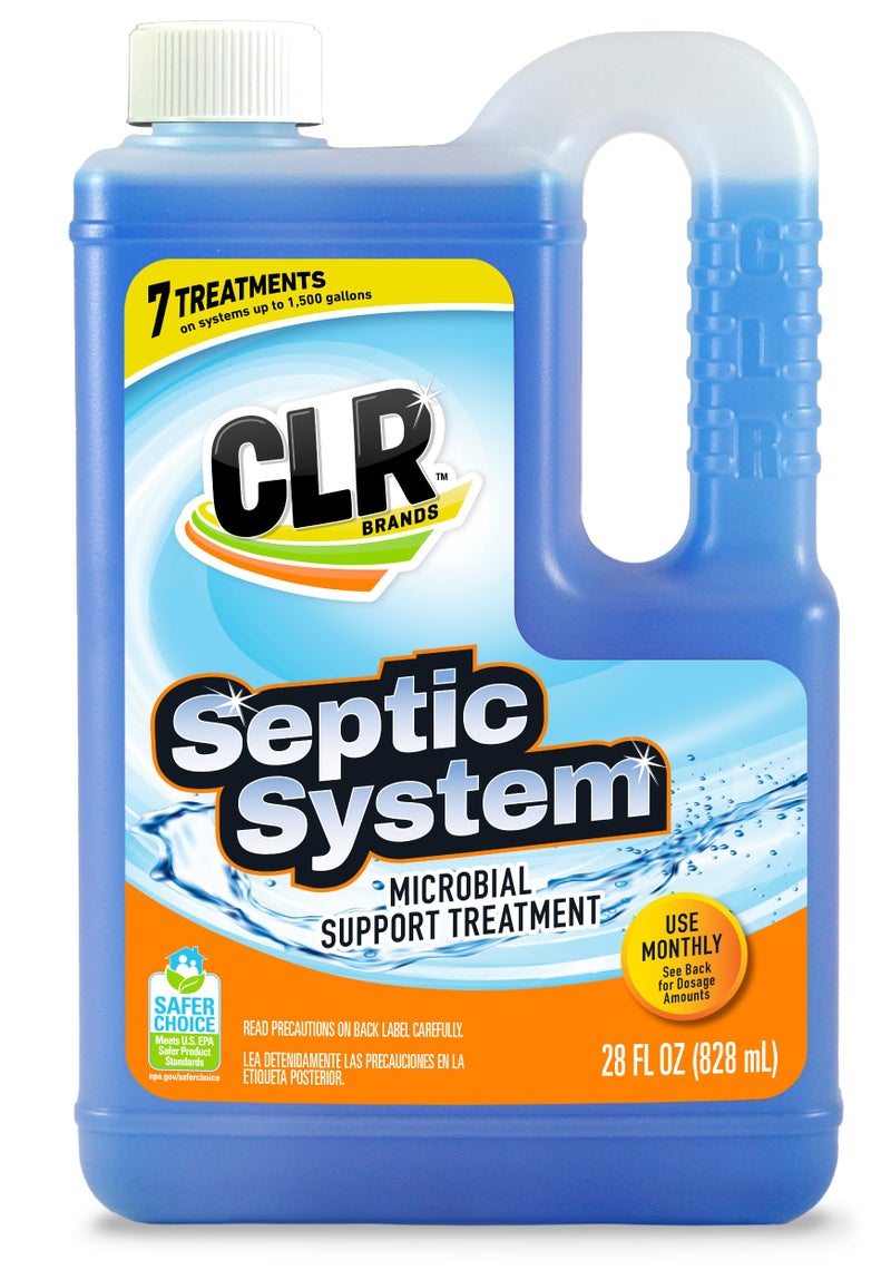 CLR Healthy Septic System Microbial Support Treatment 28 Ounce Bottle - Image 2