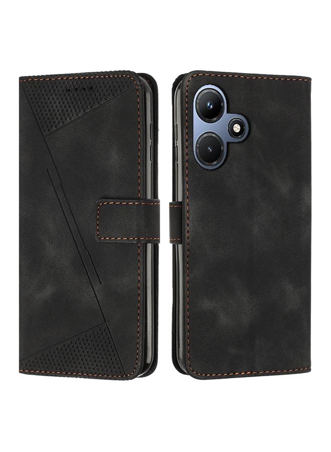 S-TOP Case For Infinix Hot 30i Dream Triangle Leather Phone Case with Lanyard - Image 1