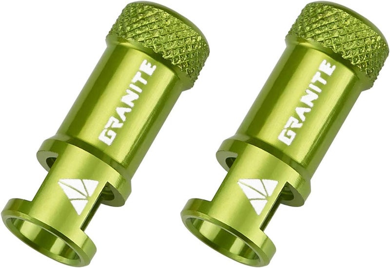 Granite Juicy Nipple Valve Cap with Valve Core Removing Function, Easy to Use Bike Tire Caps Dust Covers, Durable Alloy Tire Valve Cap (Green) - Image 1