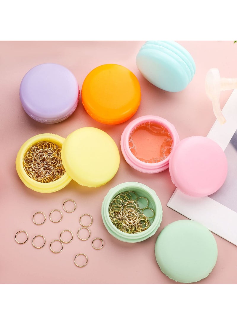 Travel Bottles Pots, 10 ml Cosmetic Jars with Lids for Toiletries Sample, Cosmetic Container Jars for Cream Powder Face Creams 6 Color 24pcs - Image 4