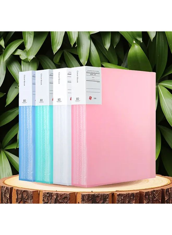A4 Document Booklet 80 Pages Pure White Spiral Binder With Pen Holder - Image 1
