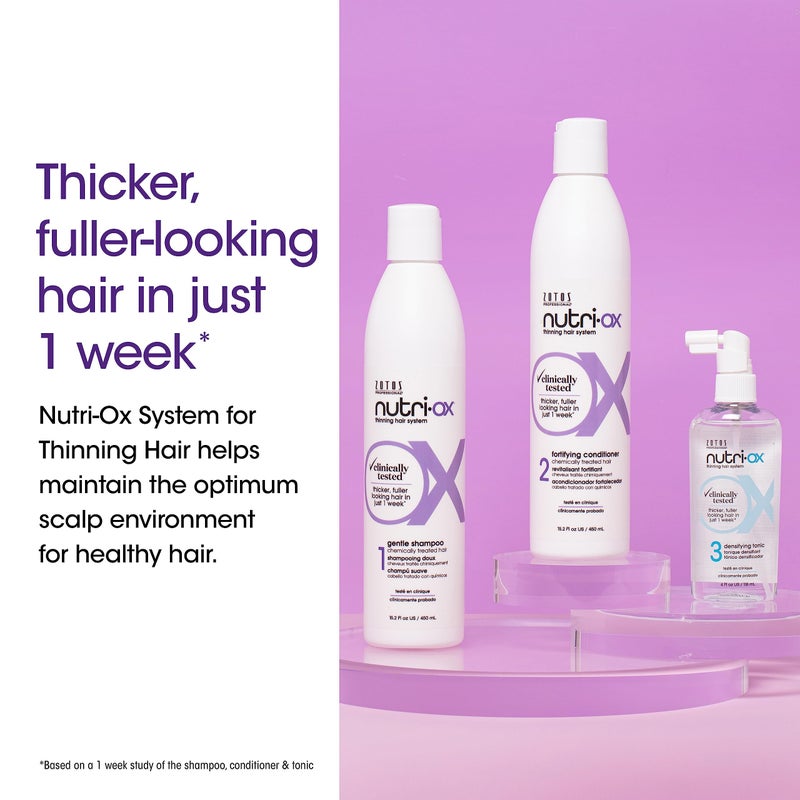 NUTRI-OX Fortifying Conditioner Chemically-Treated for Colored Thinning Hair | Thicker, Fuller-Looking Hair | Clinically & Dermatologically Tested | Peppermint | Color-Safe | 15.2 Fl Oz - Image 3