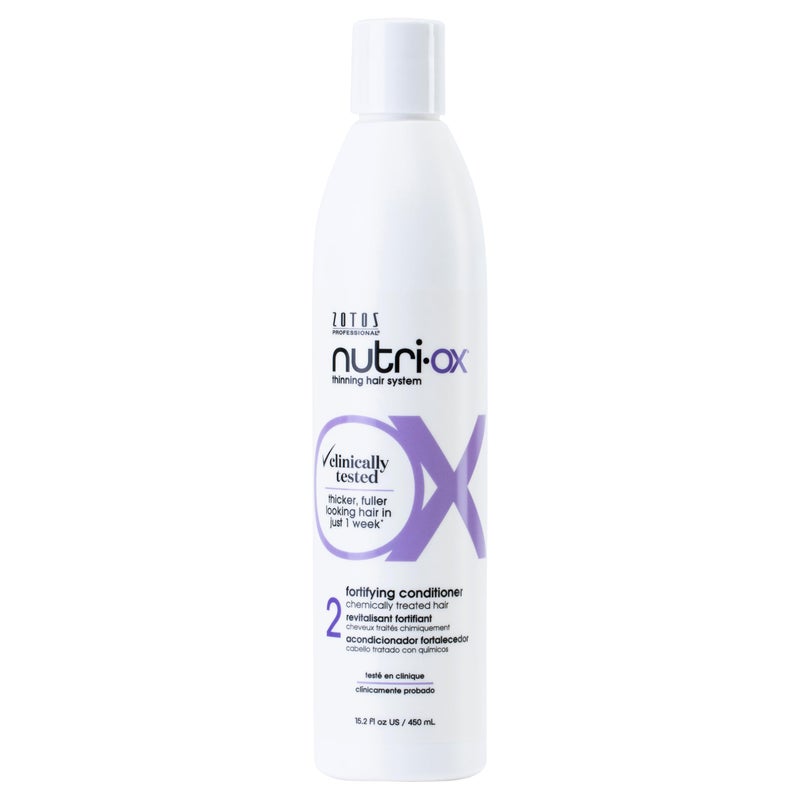 NUTRI-OX Fortifying Conditioner Chemically-Treated for Colored Thinning Hair | Thicker, Fuller-Looking Hair | Clinically & Dermatologically Tested | Peppermint | Color-Safe | 15.2 Fl Oz - Image 1