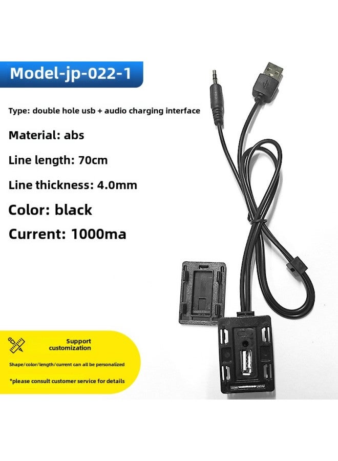 Luggage USB Charging Cable Backpack Extension Cable External Charging Interface USB Data Cable Shell Accessories Wholesale-Color:Model-jp-022-1 (Normal)  - Image 1