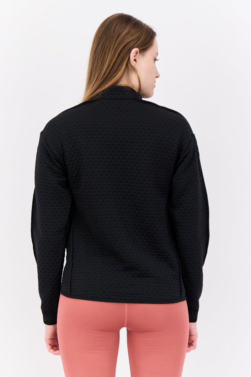 Adidas Women Sportswear Fit Long Sleeves Hiking Sweatshirt, Black  - Image 3