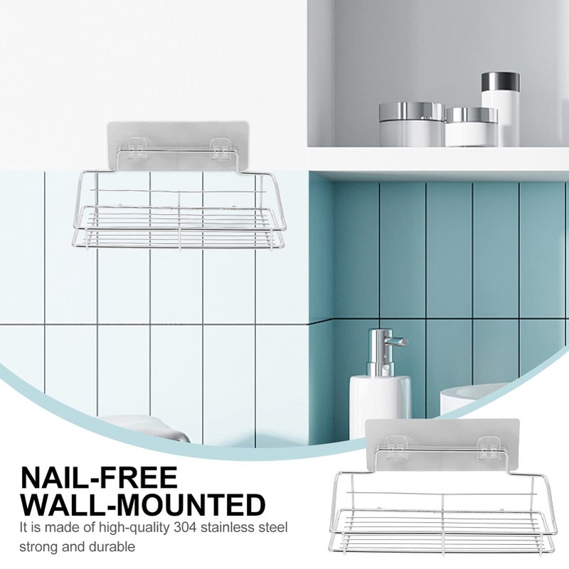 Wall Mounted Stainless Steel Draining Rack 25X11 5X9CM Rustproof Organizer Kitchen Bathroom - Image 5