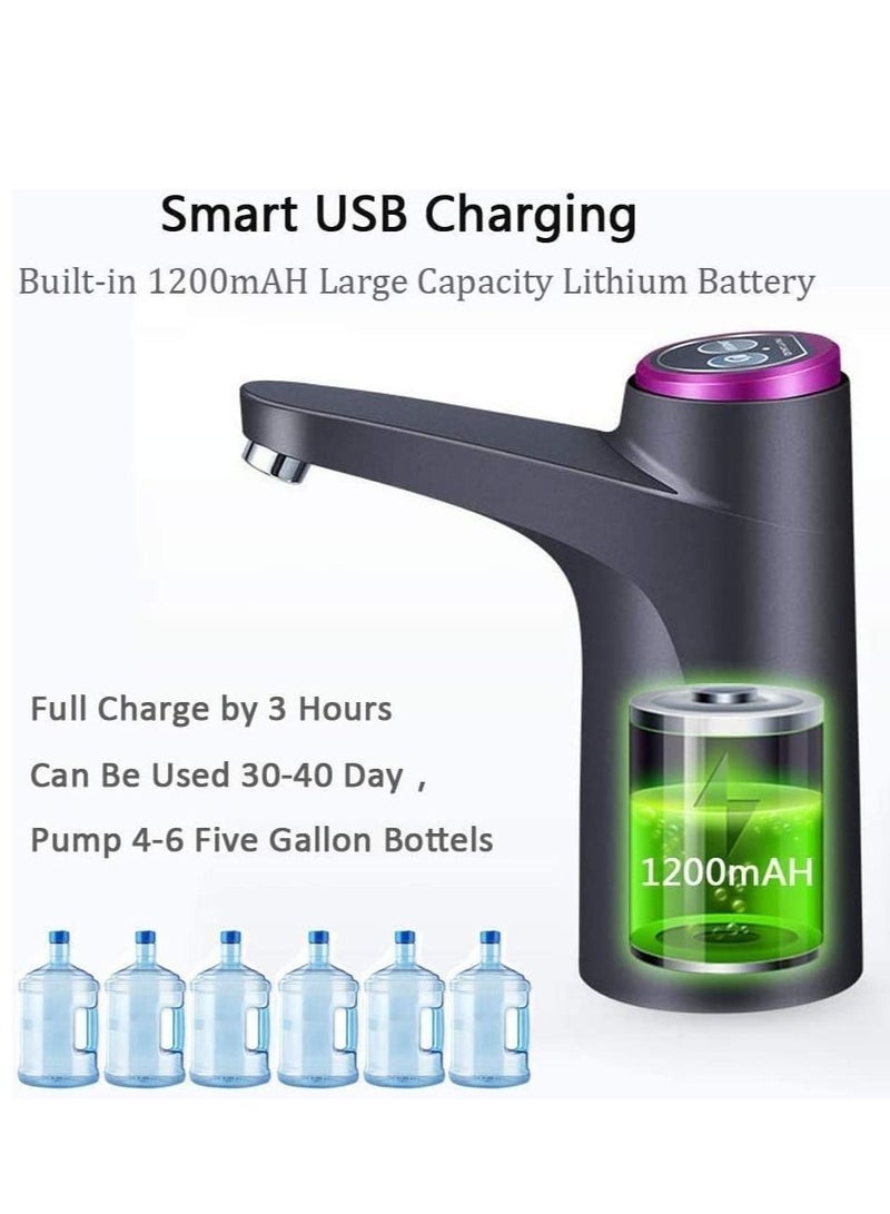 Sprinters Sprinters Water Jug Pump, Electric Water Bottle Pump, USB Charging Automatic Drinking Water Pump for Universal 3-5 Gallon Bottles, Portable Water Dispenser for Home, Office, Picnic, and Camping  - Image 3