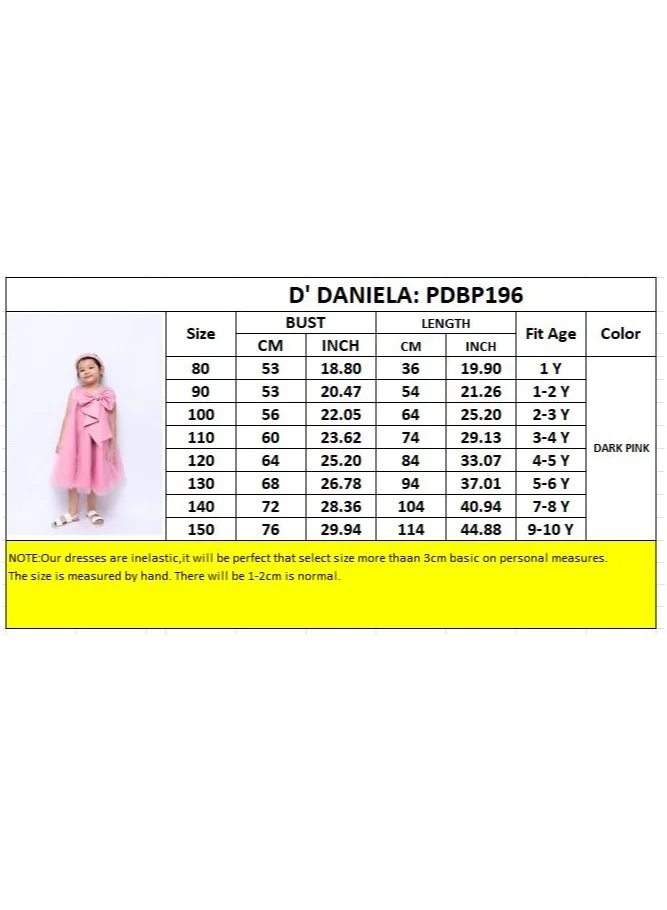 D'Daniela Pink Bow Tulle Dress