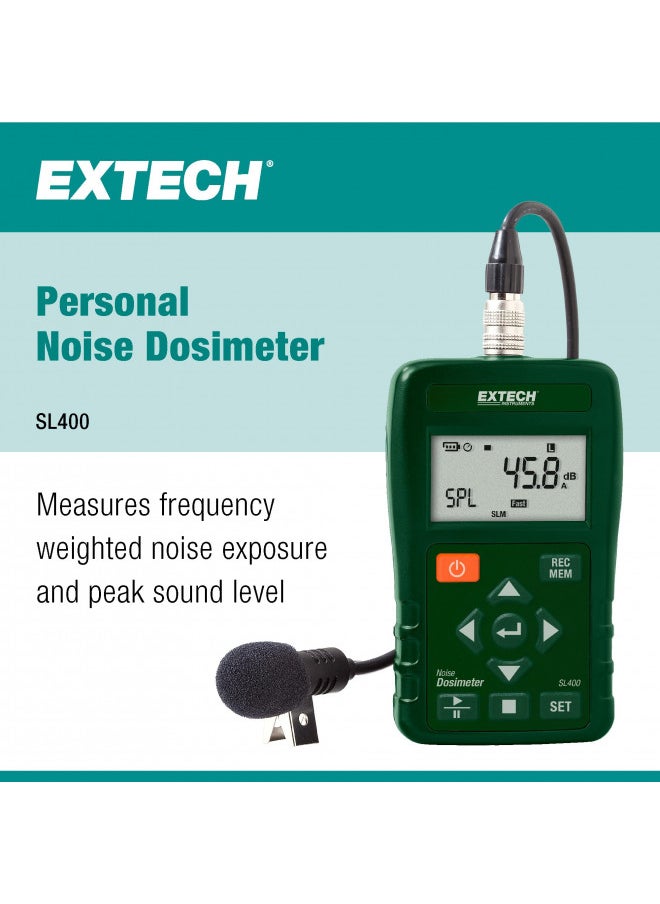 Extech Extech SL400 Personal Noise Dosimeter with USB Interface  - Image 2