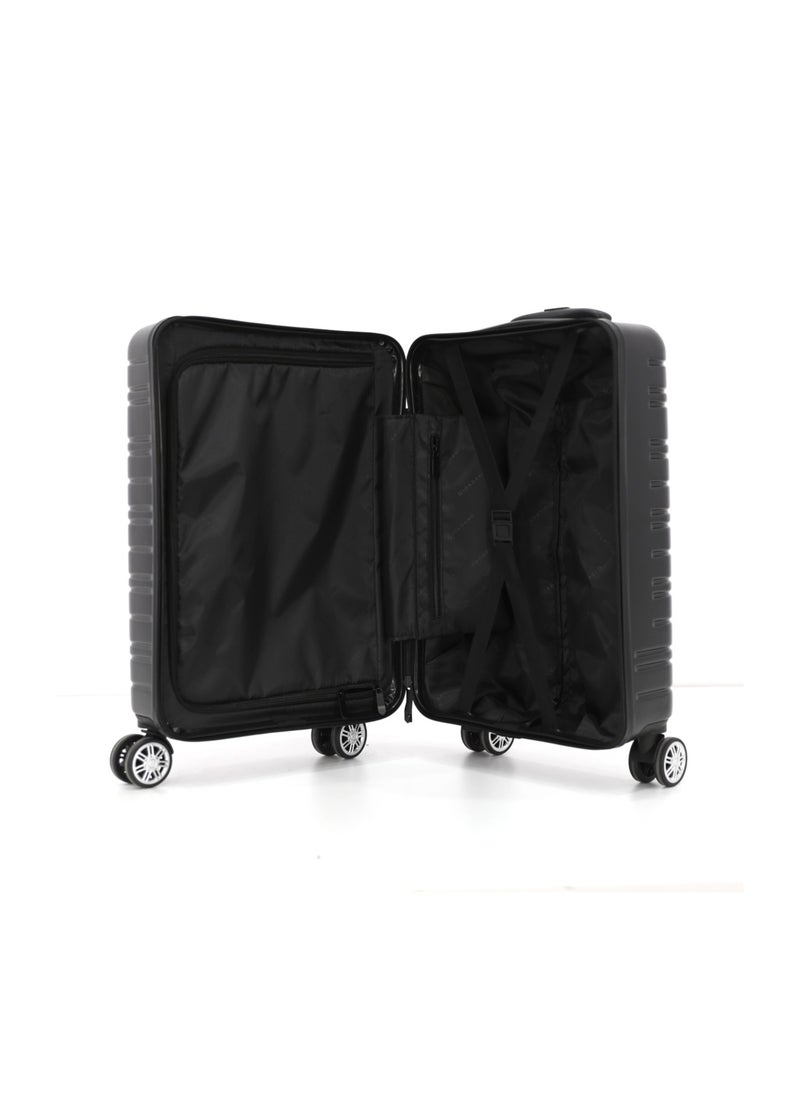 GIORDANO Giordano Hardside Double Spinner Wheel Luggage Trolley Bag 20 inch Cabin Size ,Black  - Image 2