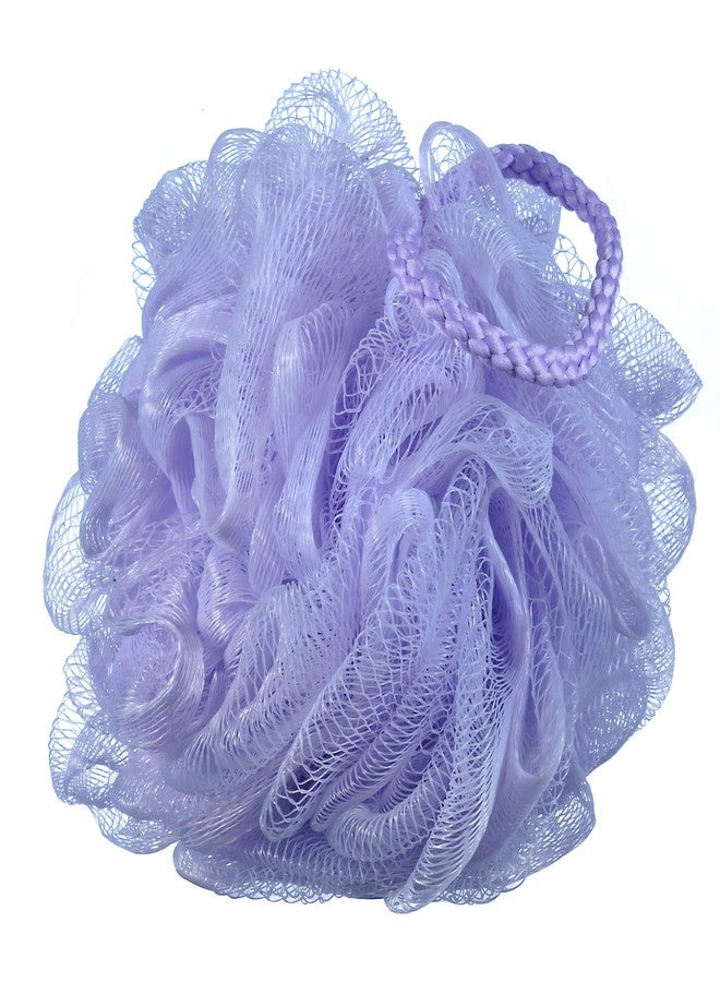 iboodi 60g/pcs Purple Mesh Bath Sponge Shower Pouf Loofahs Shower Puff Pack of 4 (Purple) - Image 3