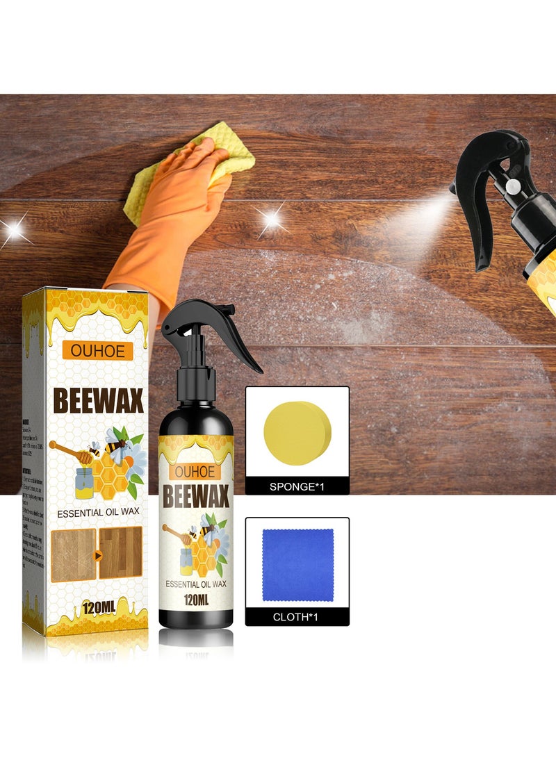 Generic Furniture Beeswax Spray Furniture Floor Care Polishing Waterproof Anti dry Crack Scratch Renovation Care Wax  - Image 1