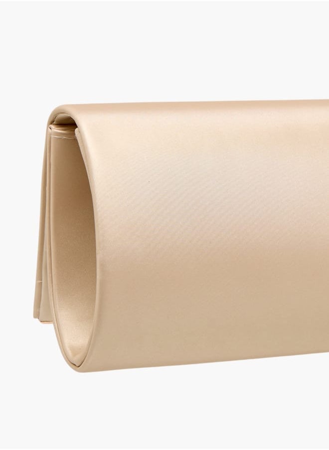 Flora Bella By Shoexpress - Women Embellished Clutch with Button Closure and Chain Strap - Image 1