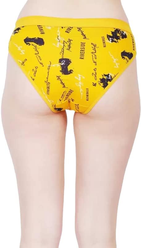 GirlFriend Women Hipster Panty - Super Combed Cotton - Anti Bacterial, No Marks Waistband, Quick Dry Alpha Printed Panties - Image 3