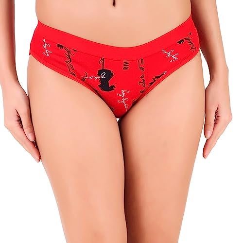 GirlFriend Women Hipster Panty - Super Combed Cotton - Anti Bacterial, No Marks Waistband, Quick Dry Alpha Printed Panties - Image 5