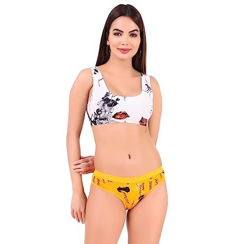 GirlFriend Women Hipster Panty - Super Combed Cotton - Anti Bacterial, No Marks Waistband, Quick Dry Alpha Printed Panties - Image 2