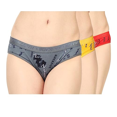 GirlFriend Women Hipster Panty - Super Combed Cotton - Anti Bacterial, No Marks Waistband, Quick Dry Alpha Printed Panties - Image 1