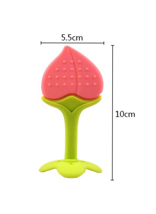The Little Lookers Combo Silicone Fruit Shape Teether For Baby Toddlers Infants Children (Pack Of 3) (Color 3)  - Image 3