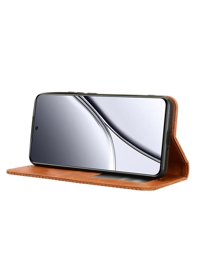 S-TOP Case For Realme GT5 5G Magnetic Buckle Retro Texture Leather Phone Case - Image 5