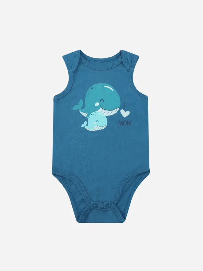 Mothers Choice Pack 3 - Baby Sleeveless Bodysuit with Shorts and Sun Hat