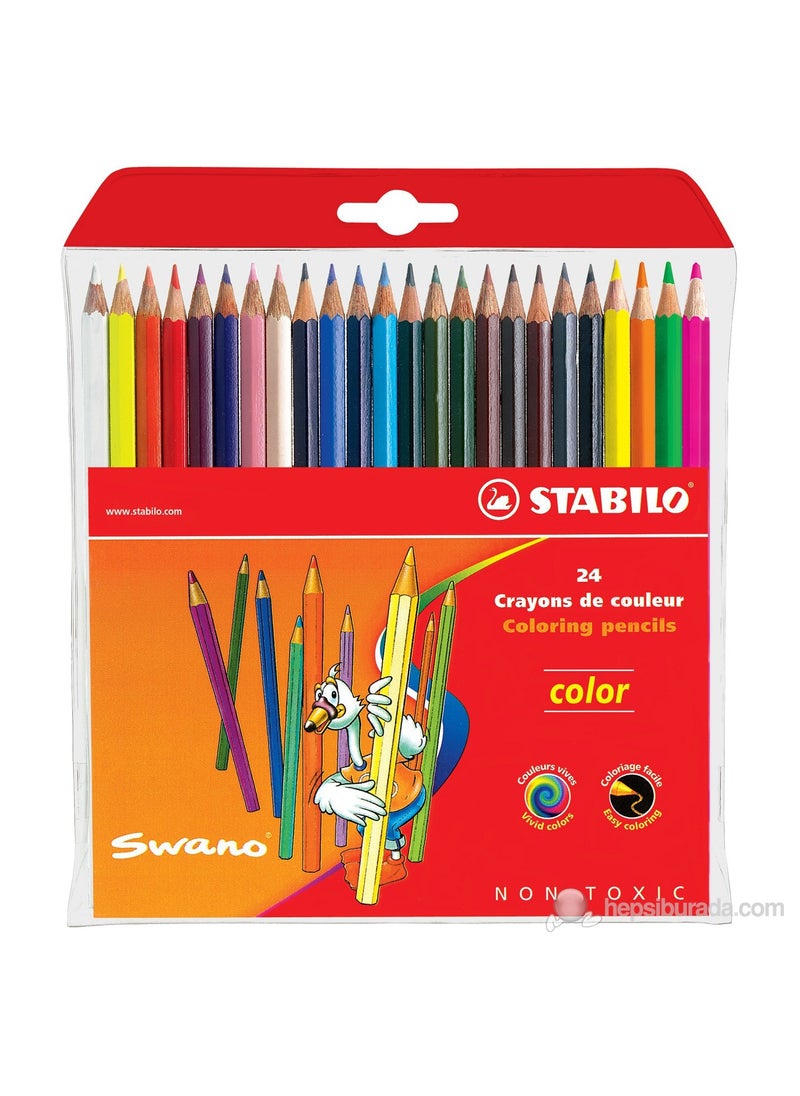 STABILO Color Standard Dry Paint 24 Colors Hanging Package 