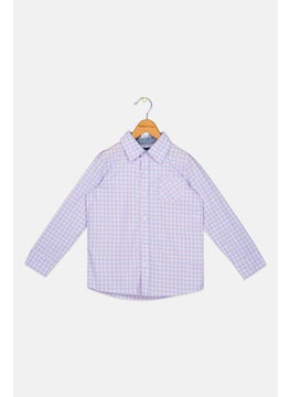 Toddlers Boy Checkered Long Sleeves Casual Shirt, Multicolor
