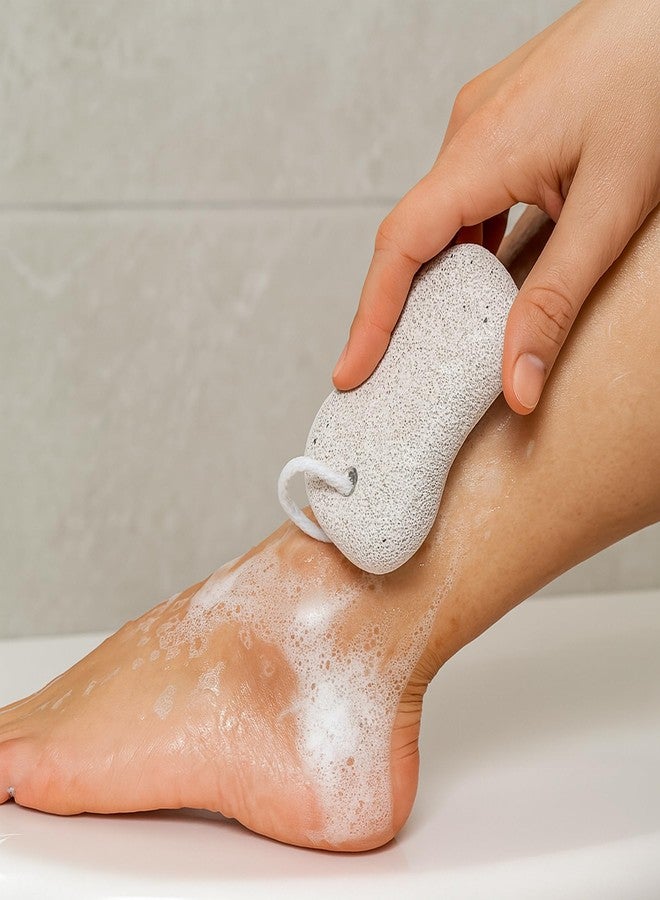 ويش كي طقم سبا استحمام من ويشكي مكون من 6 قطع للنساء: قبعة استحمام، ليفة استحمام، وسادة تدليك الظهر، حزام تقشير، فرشاة أظافر، حجر خفاف، وسادة ليفة، طقم تقشير الجسم للاستحمام، طقم هدايا للبنات - Image 5