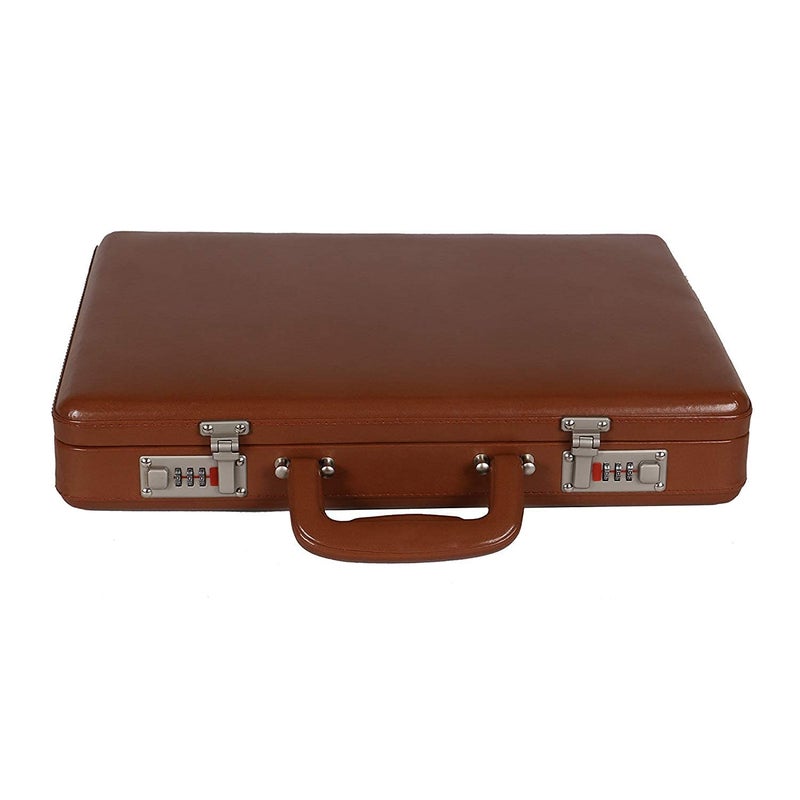 RHA Faux Leather Briefcase Bag File bag with Combo digit Locking Features and inner Mesh Pocket Medium Briefcase For Men & Women (Black) - Image 3