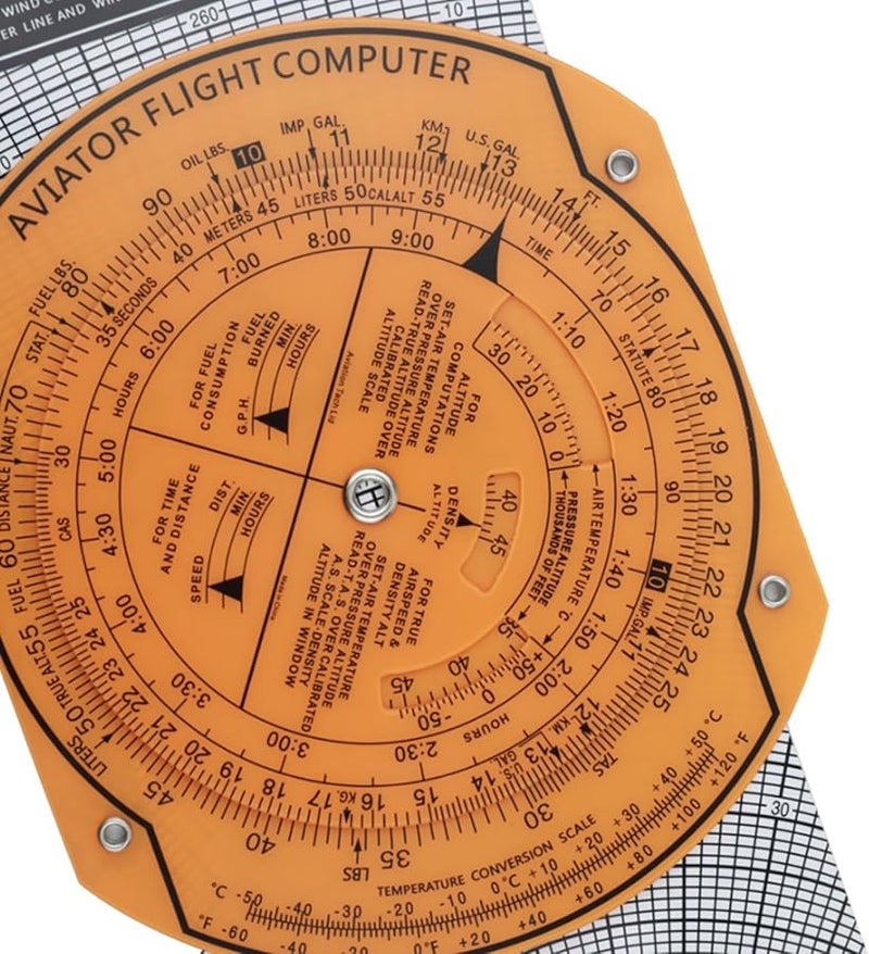 مسطرة الطيران الملاحية CRP 1 ذات القاعدة المنزلقة الدوارة لتخطيط الرحلات الجوية الحجم A - Image 3