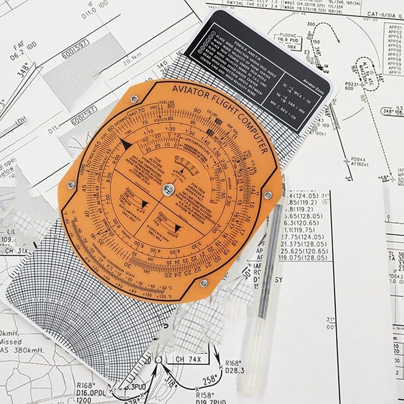 مسطرة الطيران الملاحية CRP 1 ذات القاعدة المنزلقة الدوارة لتخطيط الرحلات الجوية الحجم A - Image 5