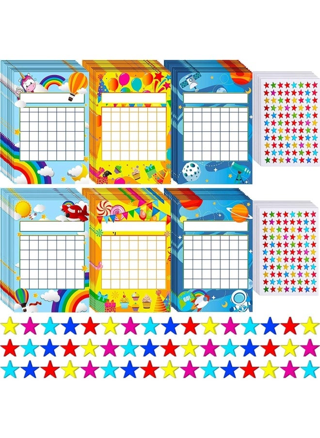 Outus Sticker Chart Incentive Chart For Classroom Sticker Chart For Kids Behavior And 1760 Colorful Star Stickers For Classroom Teaching Or Family Using (74 Pieces)  - Image 1