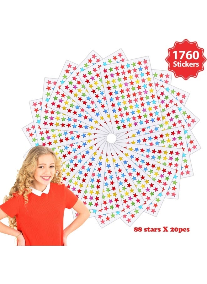 Sticker Chart Incentive Chart For Classroom Sticker Chart For Kids Behavior And 1760 Colorful Star Stickers For Classroom Teaching Or Family Using (74 Pieces)