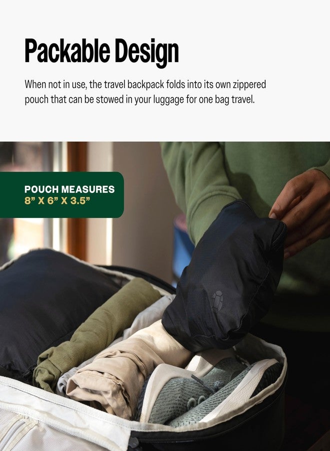 Tortuga Packable Backpack - Lightweight Foldable Travel Bag for Men and Women, Personal Item Backpack with Compact Design, Durable Nylon and Reinforced Base - Image 4