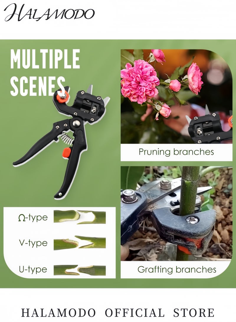 هالامودو طقم قواطع أشجار للحديقة، أسود/فضي ٢٧ سم - Image 3