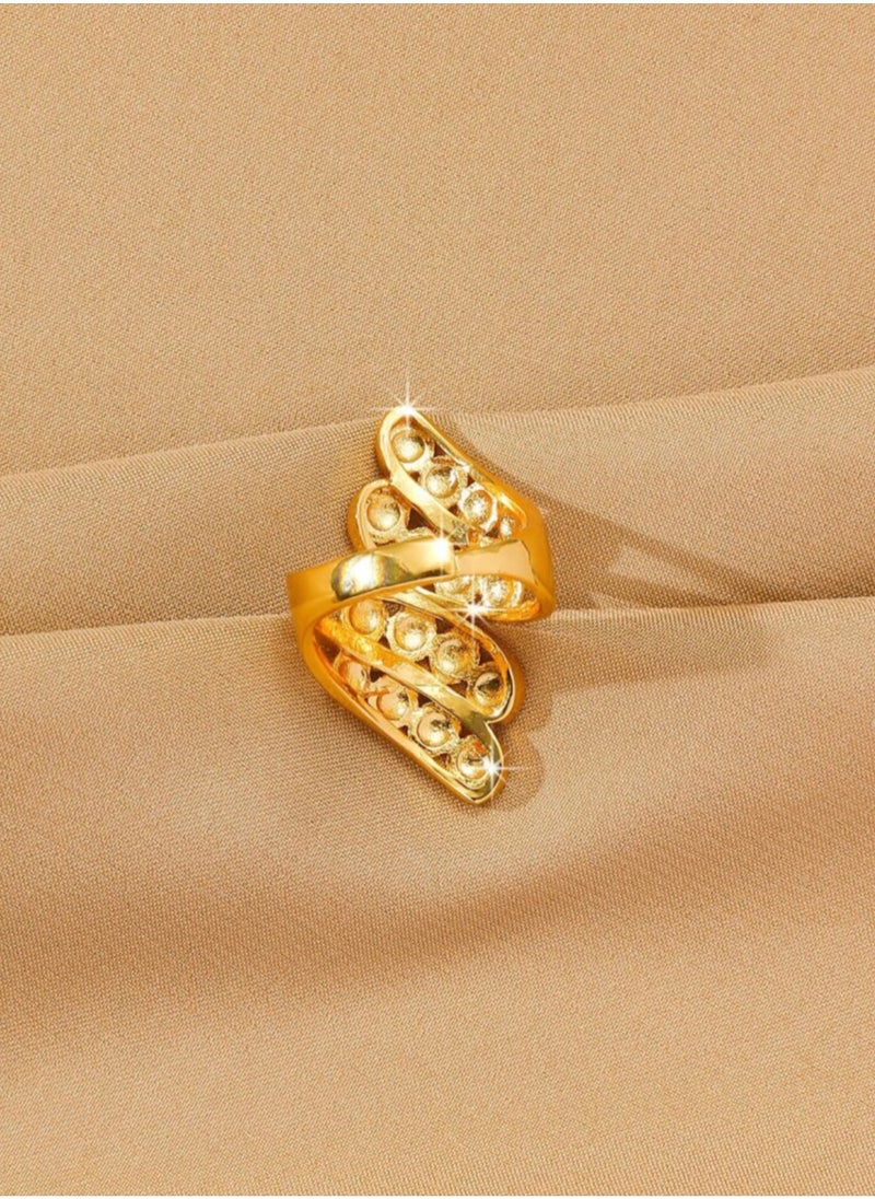 GOLDMAX - 21k Gold Plated Ring For Women One Size - Image 1