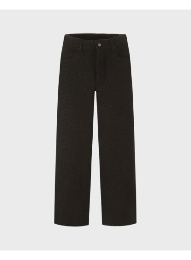 Zara men's Textured Wool-blend Casual Wide-leg Pants - Versatile & Relaxed Fit - Image 1