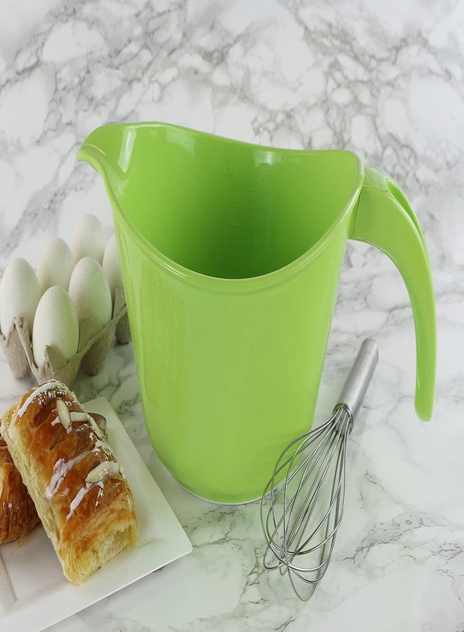 Reston Lloyd Batter Mixing Bowl with Pour Spout, 2 Quart, Heavy Duty BPA-Free Plastic - Microwave & Dishwasher Safe, Non-Slip Base, Ergonomic Space Saving Detachable Handle - Image 2