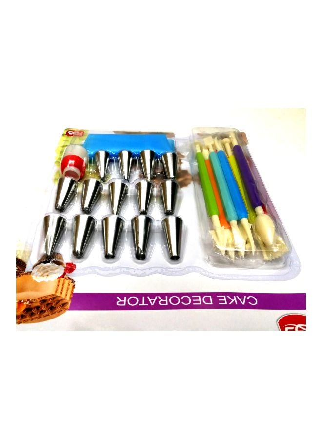 Loquat 25-Piece Cake Decor Piping Nozzle Set Multicolour - Image 2